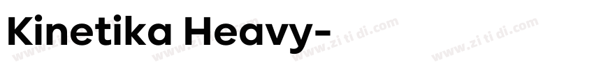 Kinetika Heavy字体转换
